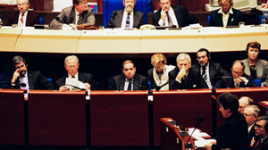Plenary sesion in Strasbourg in presence of the whole European Commission in January 1999