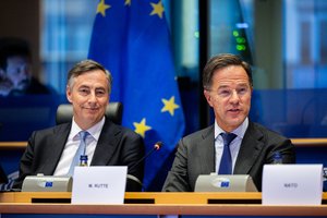Mark Rutte, Secretary General of NATO, with David McAllister, MEP for the European People's Party (Christian Democrats, CDU)