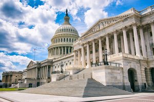 View of the Capitol building in Washington DC
