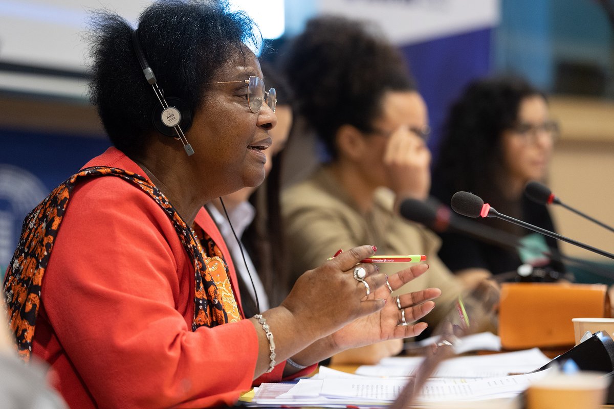 A woman speaking at Anti-Racism Diversity Week 2023.