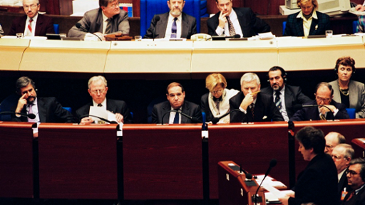 Plenary sesion in Strasbourg in presence of the whole European Commission in January 1999