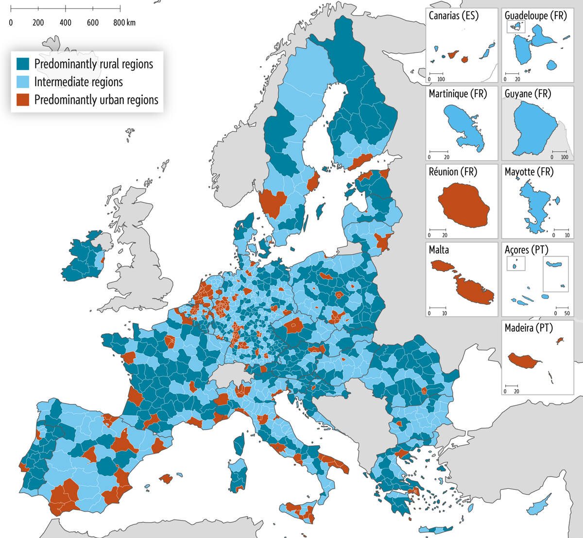Map&nbsp;1 &ndash; Urban-rural typology 2024