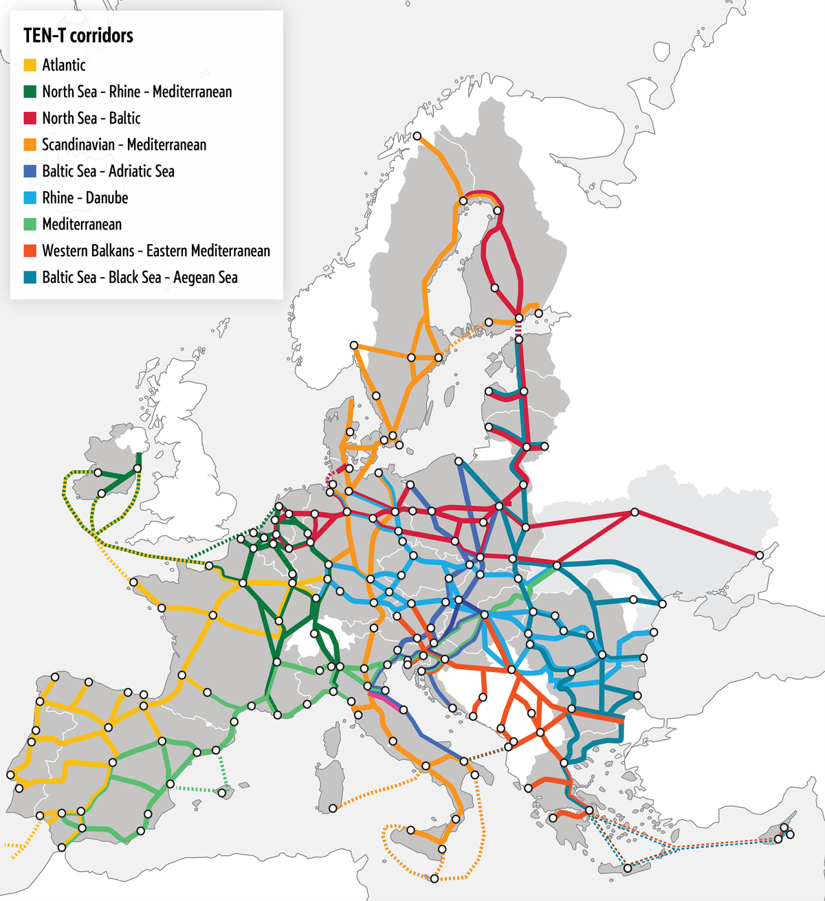 TEN-T corridors